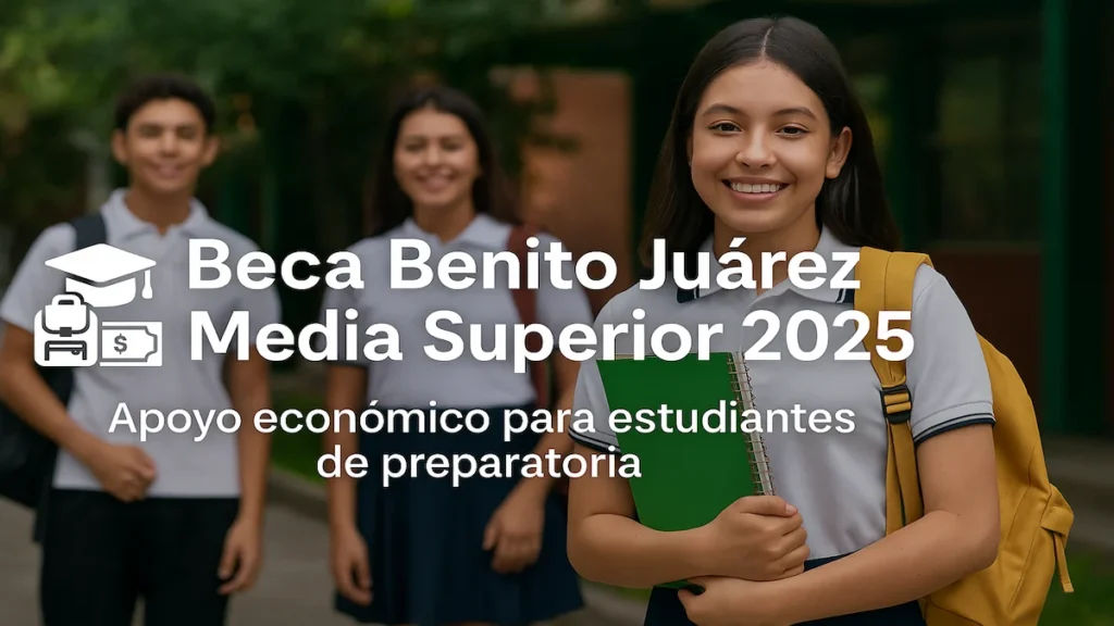 Beca Benito Juárez Media Superior Beca Benito Juárez Media Superior 2025: apoyo para estudiantes de preparatoria